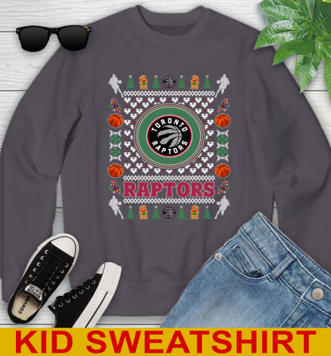 Toronto Raptors Merry Christmas NBA Basketball Loyal Fan Youth Sweatshirt 5