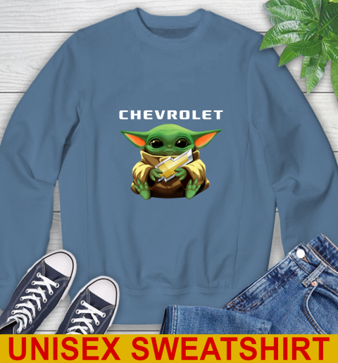 Star Wars Baby Yoda Hugs Chevrolet Car Shirt 34