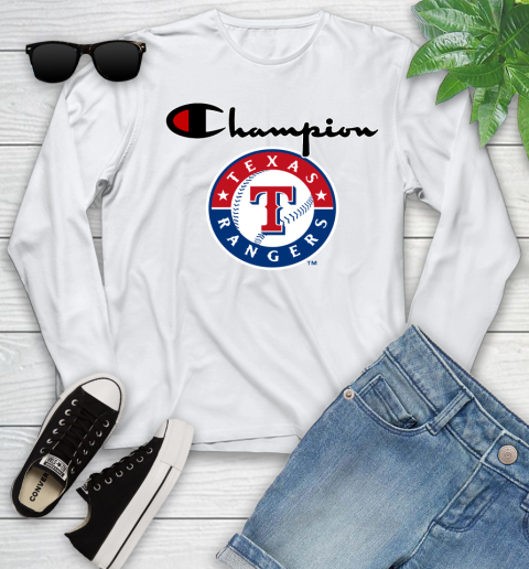 MLB Baseball Texas Rangers Champion Shirt Youth Long Sleeve