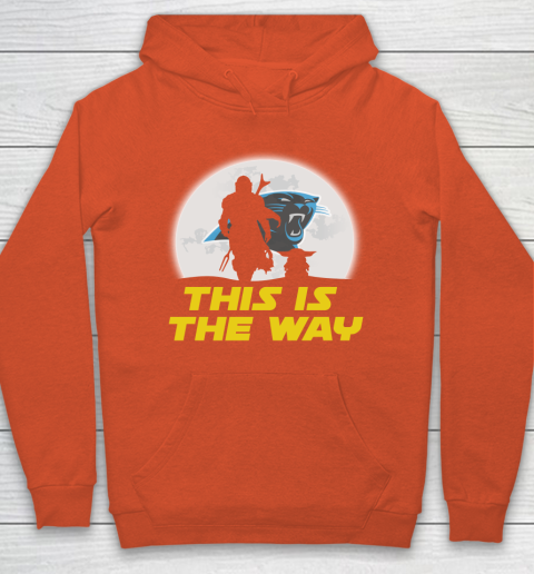 Carolina Panthers NFL Football Star Wars Yoda And Mandalorian This Is The Way Hoodie 3