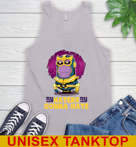 NFL Football New York Giants Haters Gonna Hate Thanos Minion Marvel Shirt Tank Top - Image 5