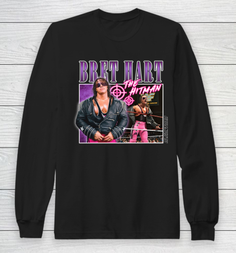 Bret Hart The Hitman Long Sleeve T-Shirt