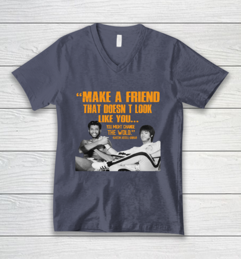 Kareem Abdul Jabbar Shirt Make A Friend That Doesn't Look Like You V-Neck T-Shirt 7