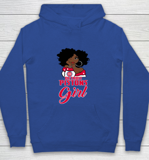 Detroit Pistons Girl NBA Youth Hoodie 8