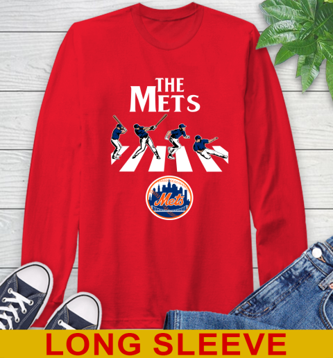 MLB Baseball New York Mets The Beatles Rock Band Shirt Long Sleeve T-Shirt 12