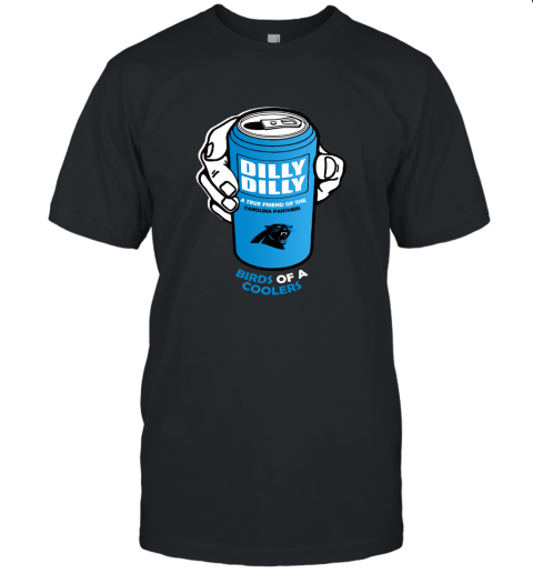 Bud Light Dilly Dilly! Carolina Panthers Birds Of A Cooler Unisex Jersey Tee