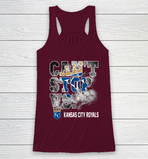 MLB Kansas City Royals Baseball Can't Stop Vs Kansas City Royals Racerback Tank 2