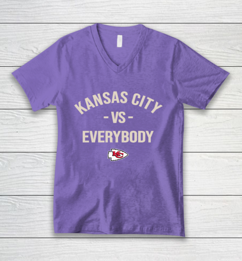 Kansas City Chiefs Vs Everybody V-Neck T-Shirt 8