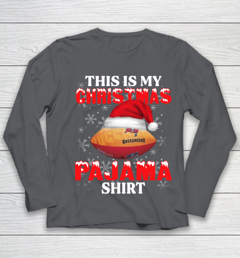 Tampa Bay Buccaneers This Is My Christmas Pajama Shirt NFL Youth Long Sleeve 6