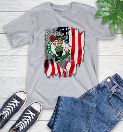 Boston Celtics NBA Basketball American Flag T-Shirt 6