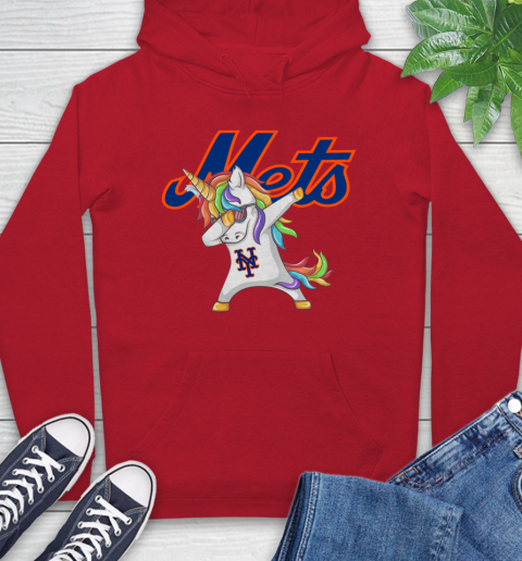 New York Mets MLB Baseball Funny Unicorn Dabbing Sports Hoodie 10