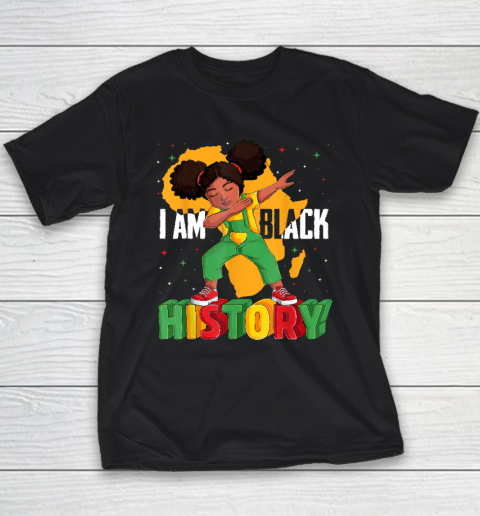 I Am Black History Kids Girls Women Black History Month Youth T-Shirt