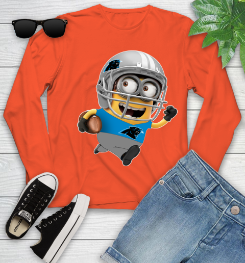 NFL Carolina Panthers Minions Disney Football Sports Youth Long Sleeve 4