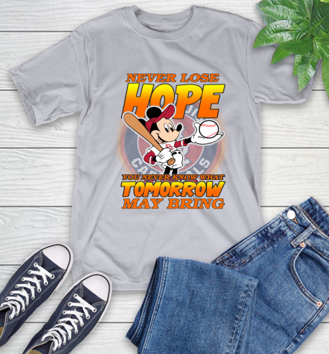 St.Louis Cardinals MLB Baseball Mickey Disney Never Lose Hope T-Shirt 6