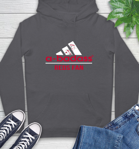 MLB A Badass Cincinnati Reds Fan Adidas Baseball Sports Hoodie 7