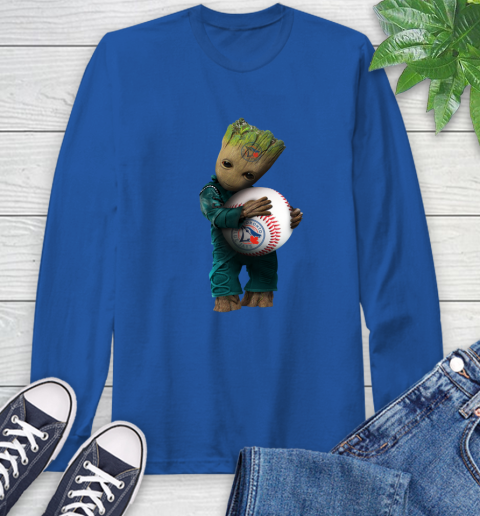 MLB Groot Guardians Of The Galaxy Baseball Sports Tampa Bay Rays Long Sleeve T-Shirt 9