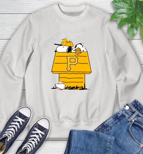 MLB Pittsburgh Pirates Snoopy Woodstock The Peanuts Movie Baseball T Shirt Sweatshirt