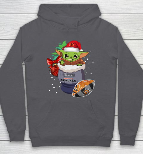 Cincinnati Bengals Christmas Baby Yoda Star Wars Funny Happy NFL Hoodie 7