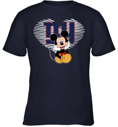 NFL New York Giants The Heart Mickey Mouse Disney Football T Shirt Ikzzn26NXXQ youth t shirt 26 95 151514 front navy