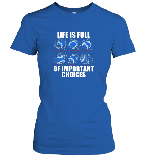 xonm types of baseball pitches shirt life choices pitcher gift ladies t shirt 20 front royal
