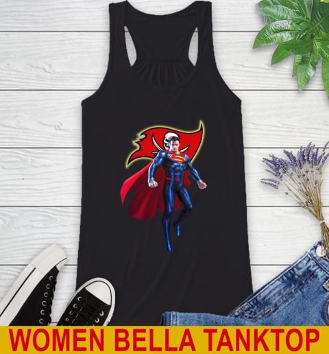 NFL Superman DC Sports Football Tampa Bay Buccaneers Racerback Tank 2