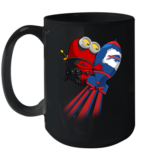 NFL Football Buffalo Bills Deadpool Minion Marvel Shirt Ceramic Mug 15oz
