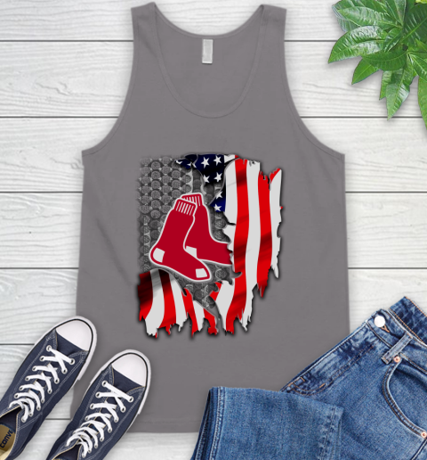 Boston Red Sox MLB Baseball American Flag Tank Top 6