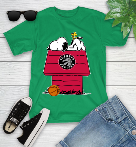Toronto Raptors NBA Basketball Snoopy Woodstock The Peanuts Movie Youth T-Shirt 6