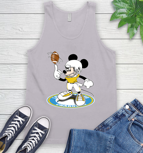 NFL Football Los Angeles Chargers Cheerful Mickey Disney Shirt Tank Top 4
