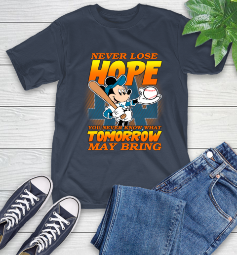 Los Angeles Dodgers MLB Baseball Mickey Disney Never Lose Hope T-Shirt 3