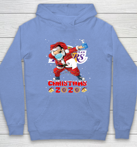 Los Angeles Lakers Funny Santa Claus Dabbing Christmas 2020 NBA Hoodie 8