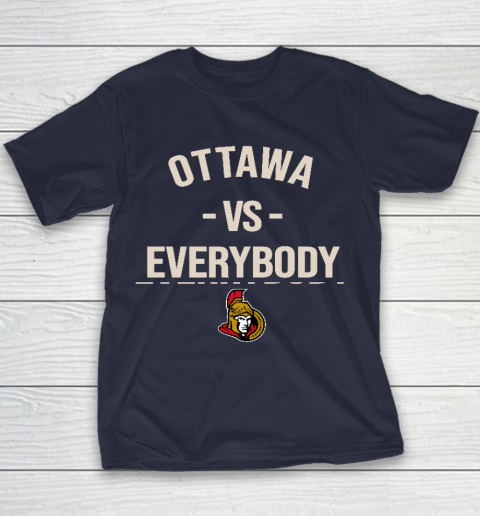 Ottawa Senators Vs Everybody Youth T-Shirt 2