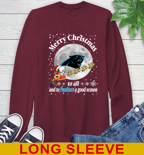 Carolina Panthers Merry Christmas To All And To Panthers A Good Season NFL Football Sports Long Sleeve T-Shirt 7