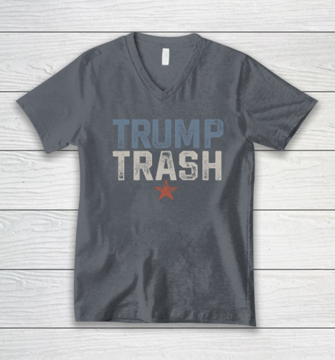 Trump Trash 2024 Grunge Vintage Garbage for Trump V-Neck T-Shirt 3