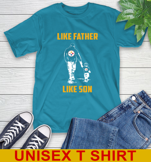 Pittsburgh Steelers NFL Football Like Father Like Son Sports T-Shirt 21
