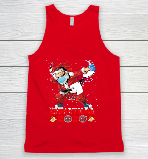 Chicago Bulls Funny Santa Claus Dabbing Christmas 2020 NBA Tank Top 5
