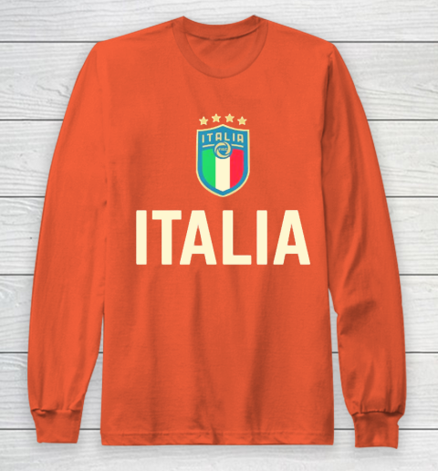 Italy Soccer Jersey 2020 2021 Euros Italia Football Team Long Sleeve T-Shirt 3
