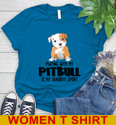 Playing with my pitbull is my favorite sport 77