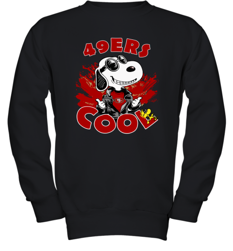 San Francisco 49ers Snoopy Joe Cool We're Awesome Youth Sweatshirt