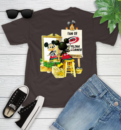 NHL Hockey Carolina Hurricanes Mickey Drawing Shirt 99