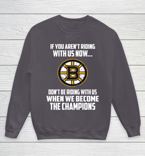 NHL Boston Bruins Hockey We Become The Champions Youth Sweatshirt 5