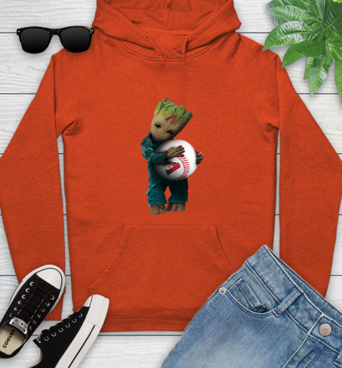 MLB Groot Guardians Of The Galaxy Baseball Sports Arizona Diamondbacks Youth Hoodie 5