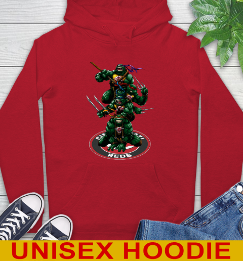 MLB Baseball Cincinnati Reds Teenage Mutant Ninja Turtles Shirt Hoodie 10