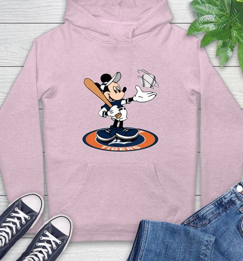 MLB Baseball Detroit Tigers Cheerful Mickey Disney Shirt Hoodie 10