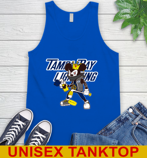 Tampa Bay Lightning NHL Hockey Mickey Peace Sign Sports Tank Top 5