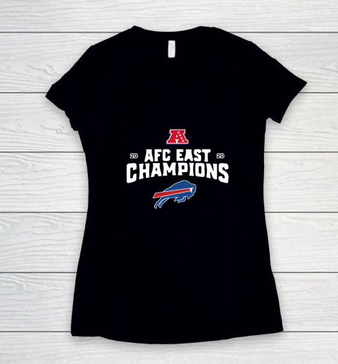 Buffalo Bills AFC East Champions 2020 Women's V-Neck T-Shirt