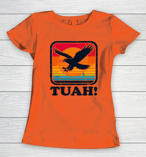Funny Hawk Tuah Tush Camping Hiking Sarcastic Women's T-Shirt 2