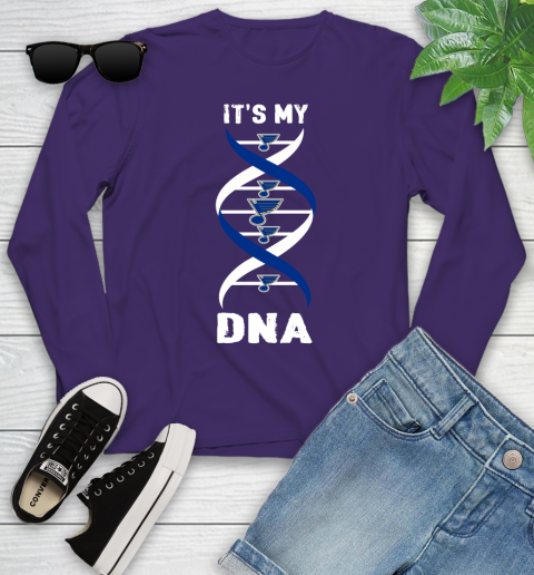 St.Louis Blues NHL Hockey It's My DNA Sports Youth Long Sleeve 4