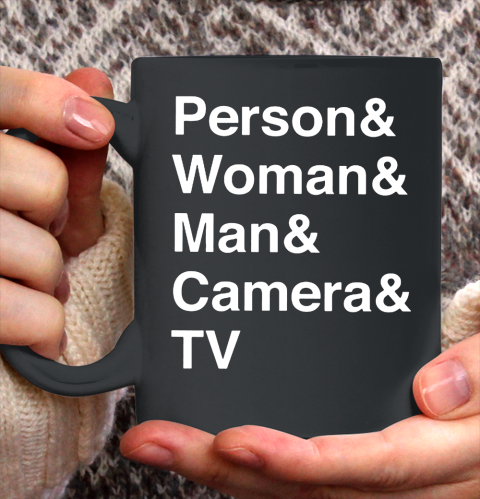 Person Woman Man Camera TV Ceramic Mug 11oz 2