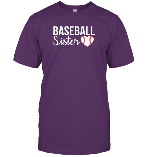 x5xm baseball sister shirt baseball gifts for baseball fans jersey t shirt 60 front team purple